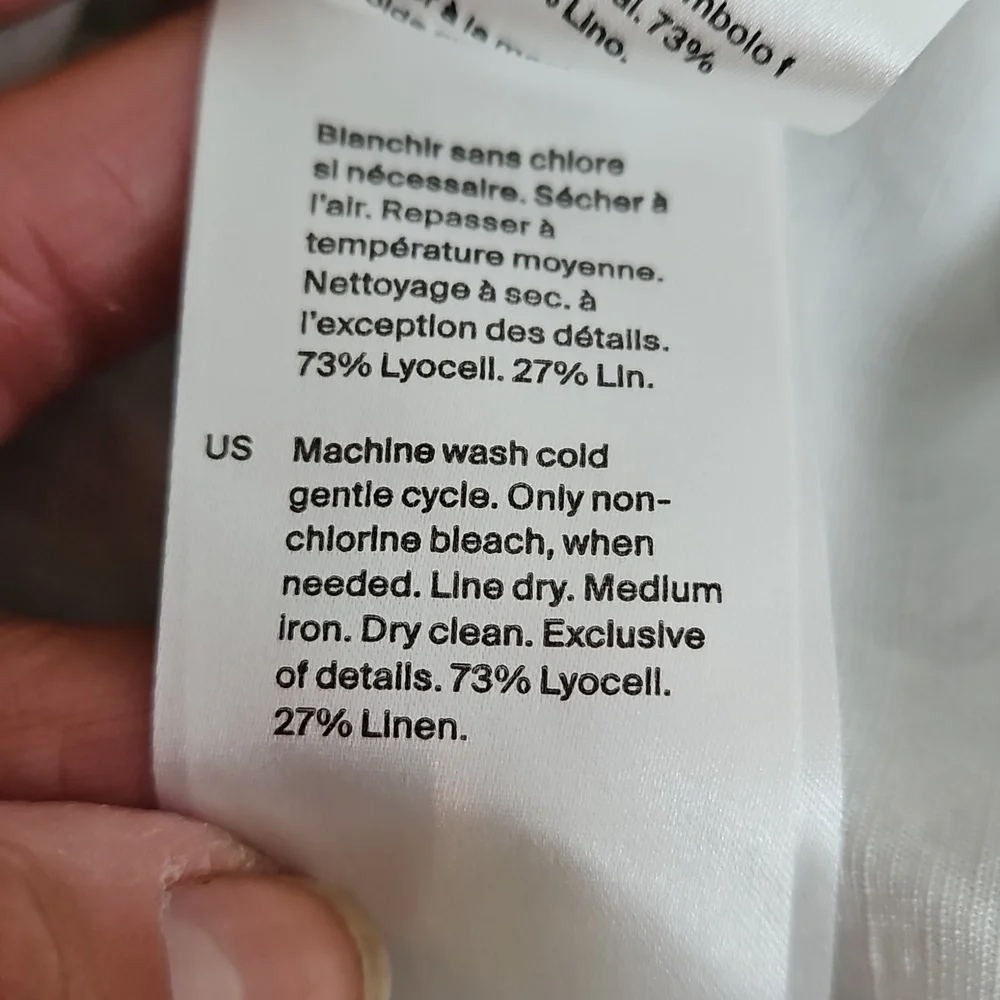 COS Oversized Gathered Mini Linen Blend  Small